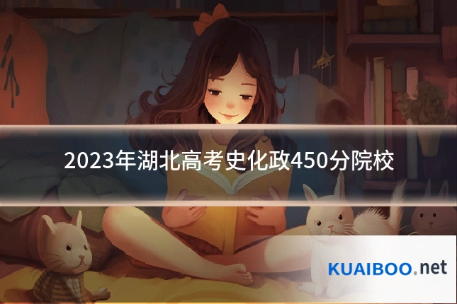 2023年湖北高考史化政450分院校