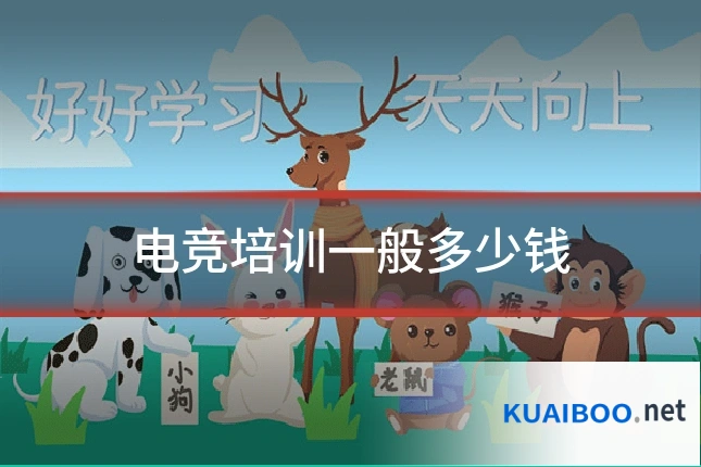 电竞培训一般多少钱