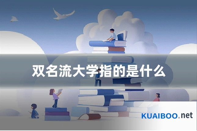 双名流大学指的是什么