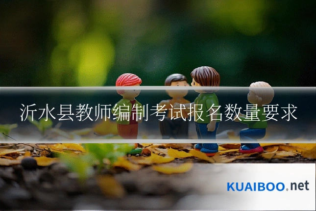 沂水县教师编制考试报名数量要求
