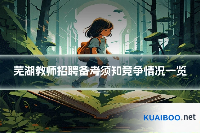 芜湖教师招聘备考须知竞争情况一览