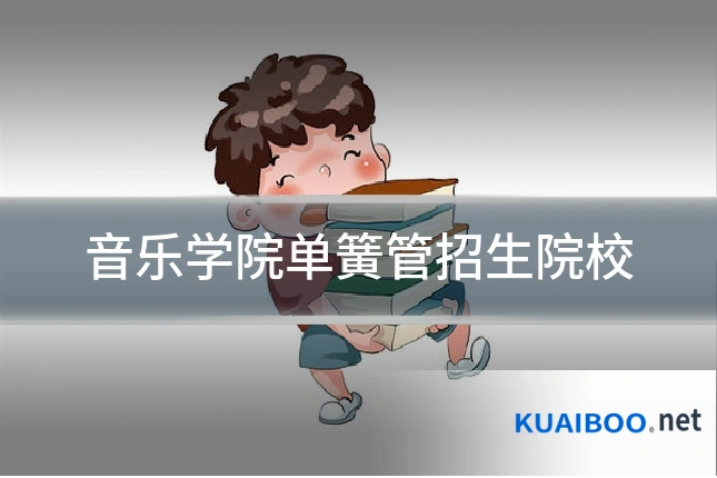 音乐学院单簧管招生院校