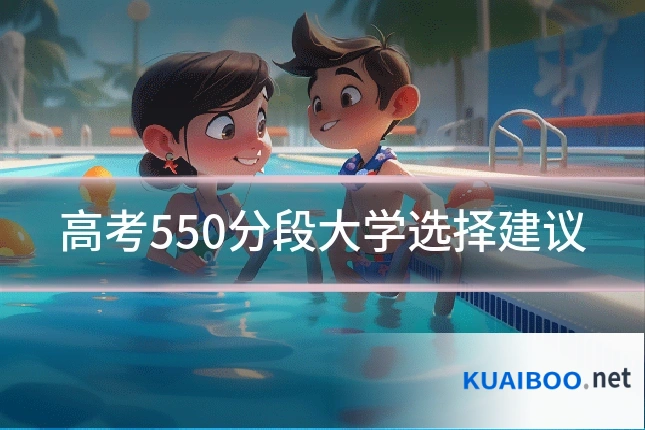 高考550分段大学选择建议