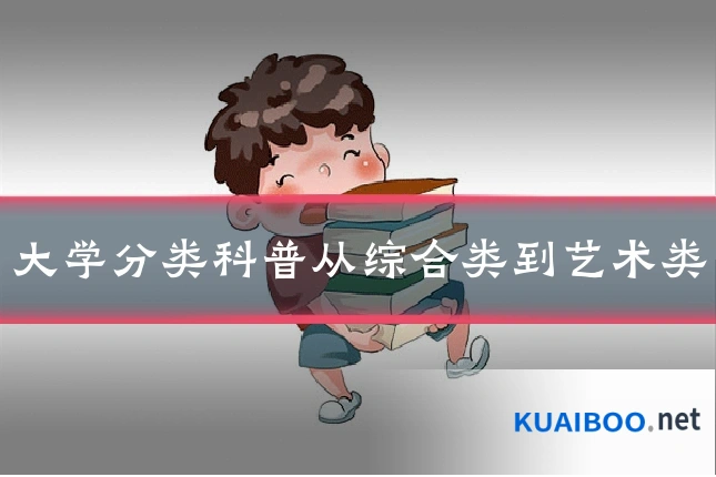 大学分类科普从综合类到艺术类