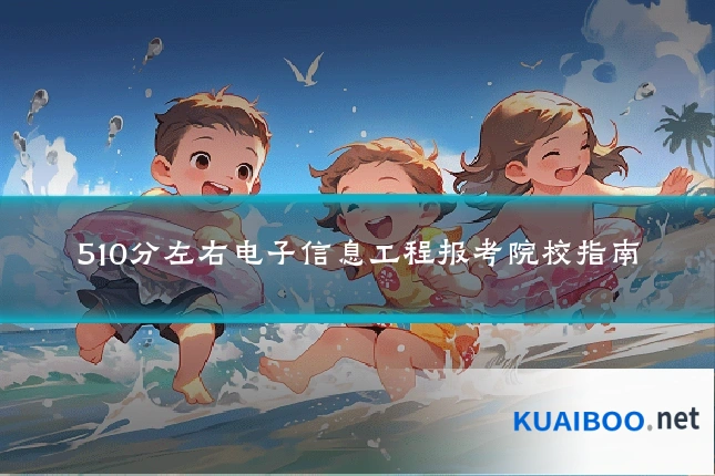 510分左右电子信息工程报考院校指南