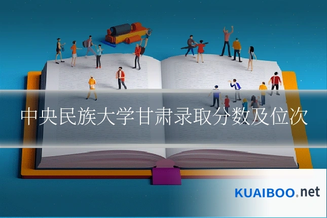 中央民族大学甘肃录取分数及位次