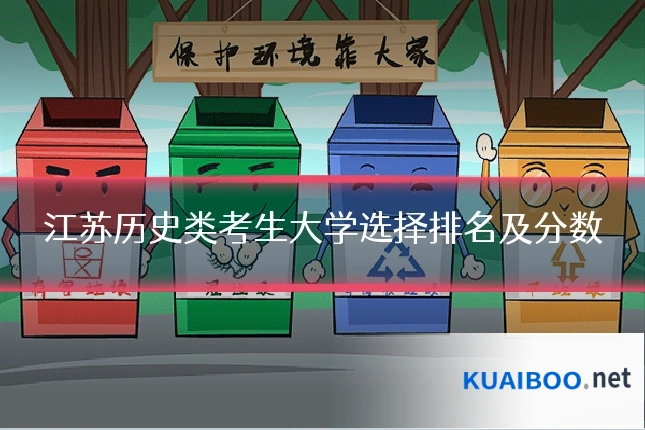 江苏历史类考生大学选择排名及分数