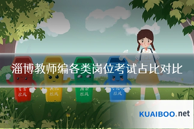 淄博教师编各类岗位考试占比对比