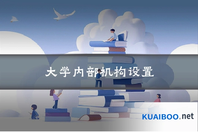 大学内部机构设置