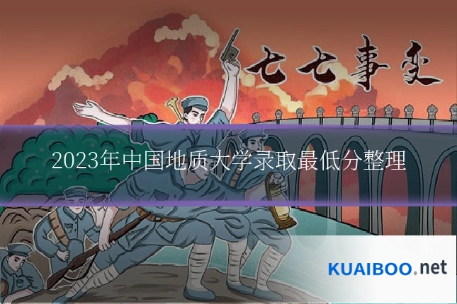 2023年中国地质大学录取最低分整理