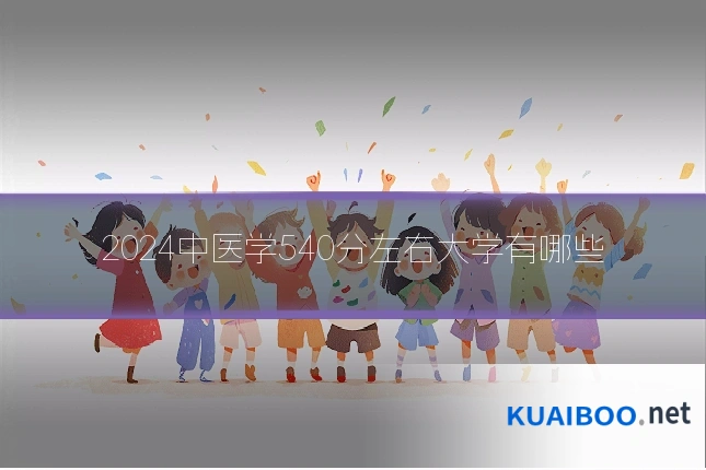 2024中医学540分左右大学有哪些