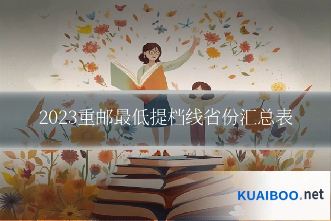 2023重邮最低提档线省份汇总表