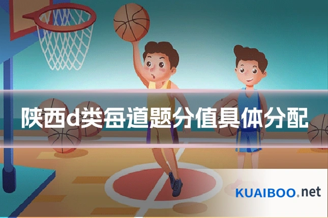 陕西d类每道题分值具体分配