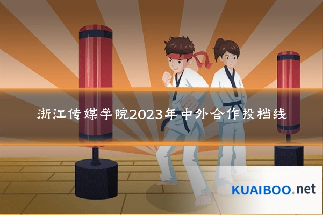 浙江传媒学院2023年中外合作投档线