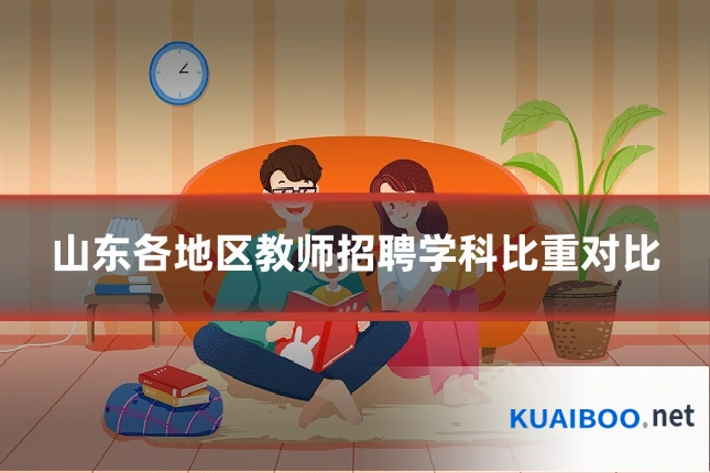 山东各地区教师招聘学科比重对比