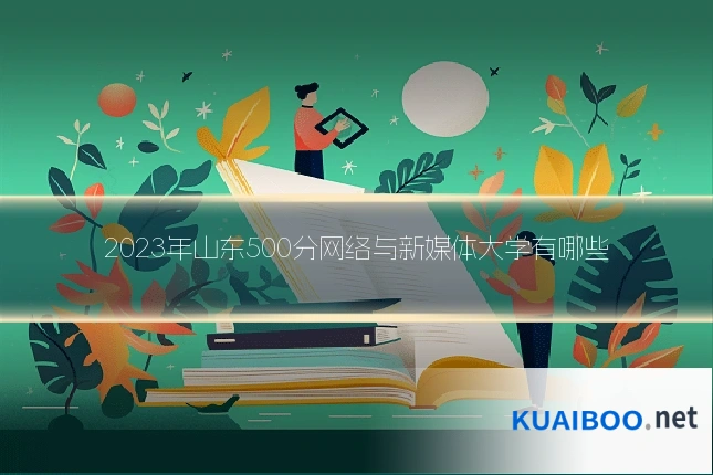2023年山东500分网络与新媒体大学有哪些