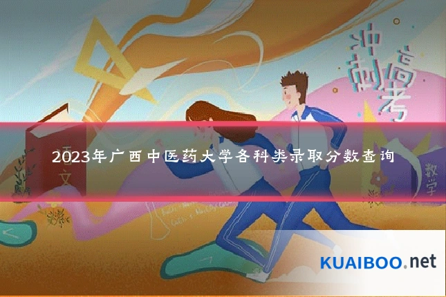 2023年广西中医药大学各科类录取分数查询