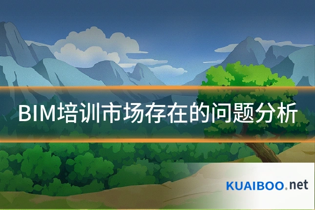 BIM培训市场存在的问题分析
