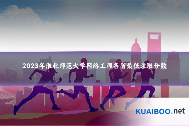2023年淮北师范大学网络工程各省最低录取分数