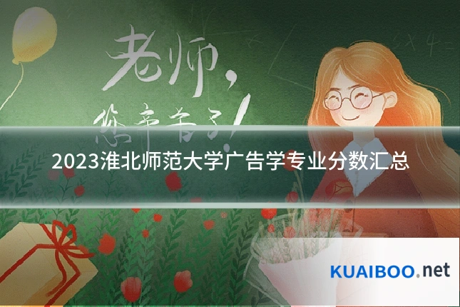 2023淮北师范大学广告学专业分数汇总