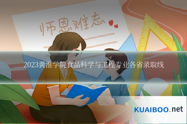 2023黄淮学院食品科学与工程专业各省录取线