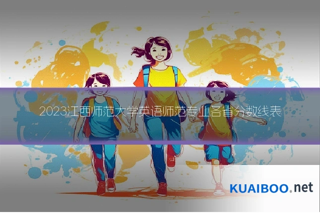 2023江西师范大学英语师范专业各省分数线表