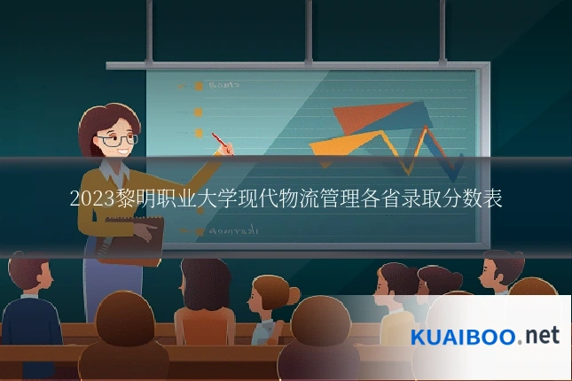 2023黎明职业大学现代物流管理各省录取分数表