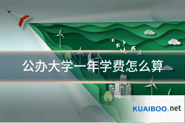公办大学一年学费怎么算