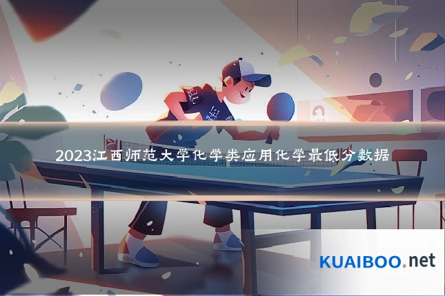 2023江西师范大学化学类应用化学最低分数据