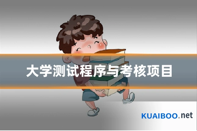 大学测试程序与考核项目