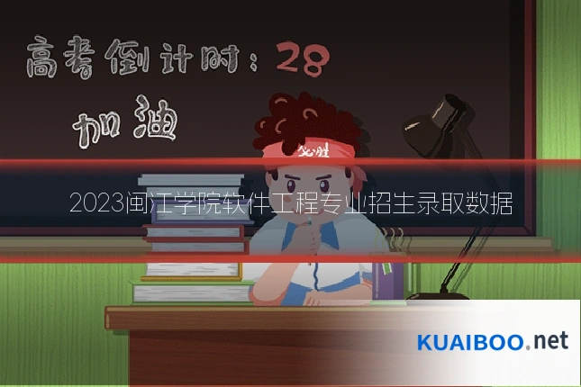 2023闽江学院软件工程专业招生录取数据