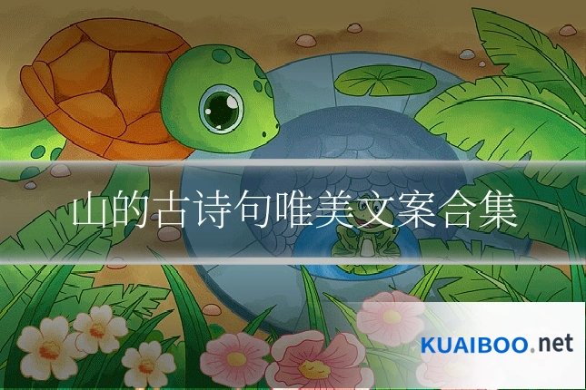 山的古诗句唯美文案合集