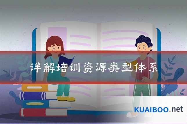 详解培训资源类型体系