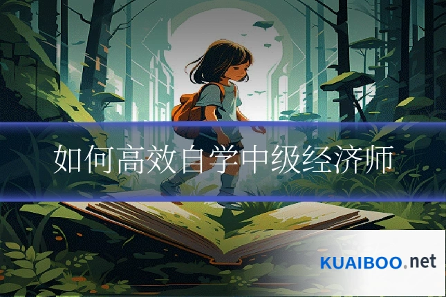如何高效自学中级经济师