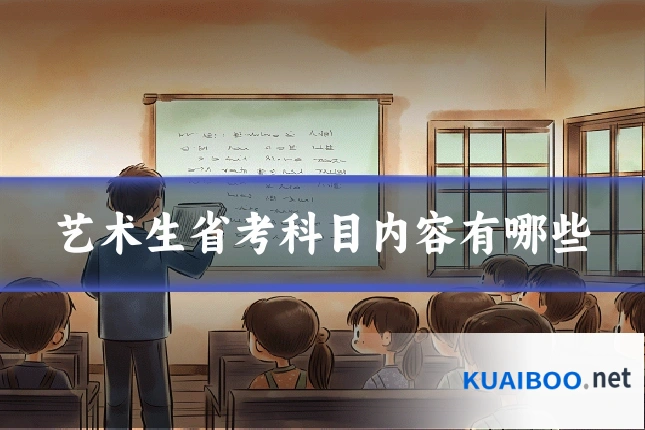 艺术生省考科目内容有哪些