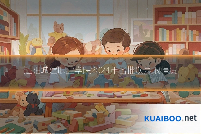 江阳城建职业学院2024年各批次录取情况