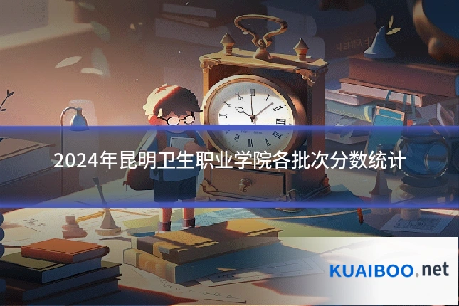 2024年昆明卫生职业学院各批次分数统计