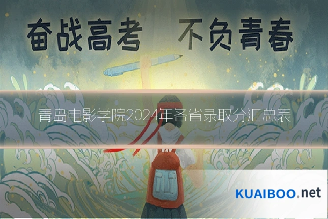 青岛电影学院2024年各省录取分汇总表