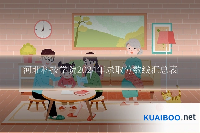 河北科技学院2024年录取分数线汇总表