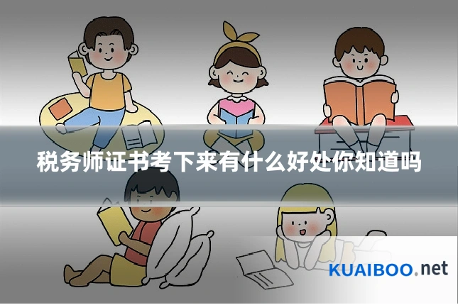税务师证书考下来有什么好处你知道吗