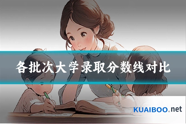 各批次大学录取分数线对比