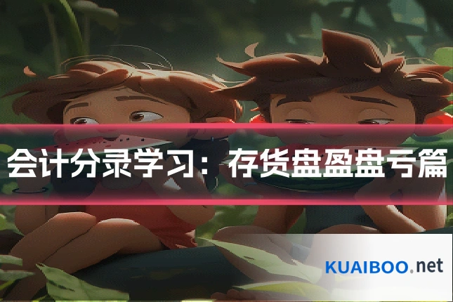 会计分录学习:存货盘盈盘亏篇