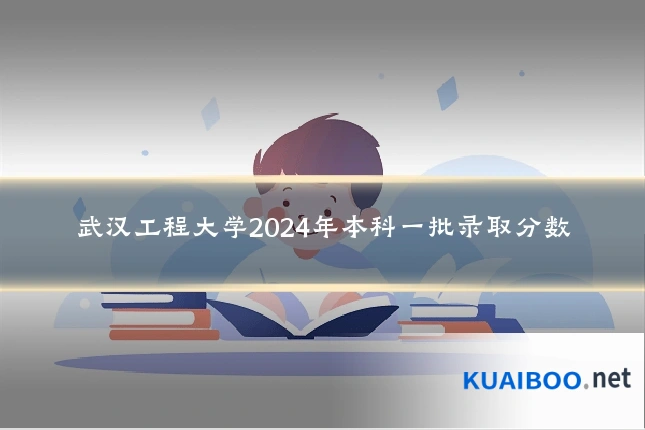 武汉工程大学2024年本科一批录取分数