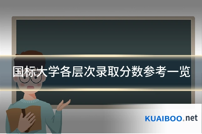 国标大学各层次录取分数参考一览