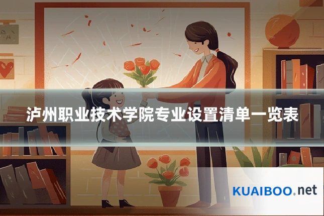 泸州职业技术学院专业设置清单一览表