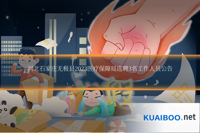 河北石家庄无极县2023医疗保障局选聘3名工作人员公告