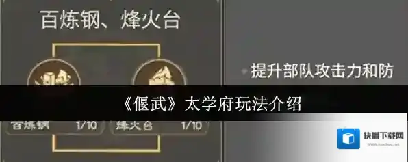 《偃武》太学府玩法介绍