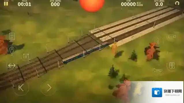 电动火车模拟器游玩