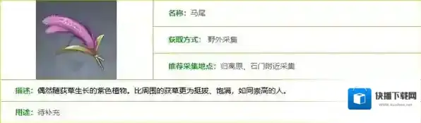 原神马尾采集位置一览