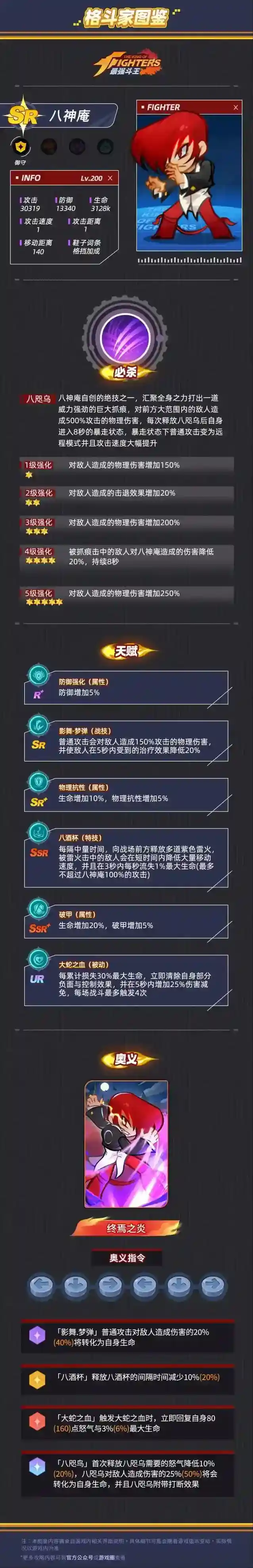 格斗家图鉴|御守-SR-八神庵